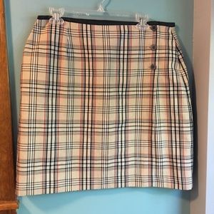 Plaid Wrap Skirt